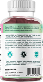 Vitamatic Saw Palmetto & Pumpkin Seed Gummies – Sugar-Free Botanical Extract – Natural Raspberry Flavor – Vegan, Non-GMO, Plant-Based Gummies – 60 Count