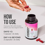 Hydroxycut +Women - 60 Rapid-Release Liquid Capsules - Includes Biotin, Collagen, Folate & Iron