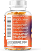 Omega 3 Fish Oil Gummies - Triple Strength Omega3 Gummy - DHA & EPA Fatty Acids for Heart Health, Joint & Brain Support, Nature's High Absorption Omega Fish Oil Supplement, Orange Flavor- 60 Gummies
