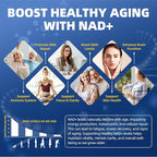 GREENPEOPLE Liposomal NAD Supplement for Women - NAD+ Supplement Nicotinamide Riboside w/Resveratrol, Quercetin & Liposomal Vitamin C for Skin - 60 CT