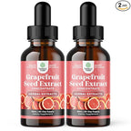 GSE Grapefruit Seed Extract Liquid - One Drop Daily - Super Concentrated Grape Seed Extract Liquid Drops Rich in Bioflavonoids & Polyphenols for Gut Health & Immune Support - 2 Fl Oz (2 Pack)