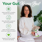 Probulin Total Care Women's Urinary Tract = Prebiotics + Probiotics + Postbiotics to Support a Healthy Vaginal Microbiome - 20 Billion CFU - 12 Strains - 30 Vegan Capsules