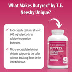 Jigsaw Health Butyrex by T.E.Neesby | Dietary Supplement | 250 Capsules | 125 Servings