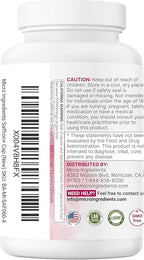 Micro Ingredients Saffron+ Advanced Supplements, 60 Veggie Capsules – 10-in-1 with Saffron Extract, High Absorption Fat-Soluble Vitamin C, Magnesium, Turmeric & KSM-66 Ashwagandha – Filler Free