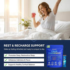 ESUNM Calm Magnesium Drink Mix Packets, Magnesium Glycinate with KSM-66 Ashwagandha, L-Theanine, GABA, Saffron & Vitamin D3, Relaxation, Mood & Sleep Support, Raspberry Lemonade, 20 Stick Packs