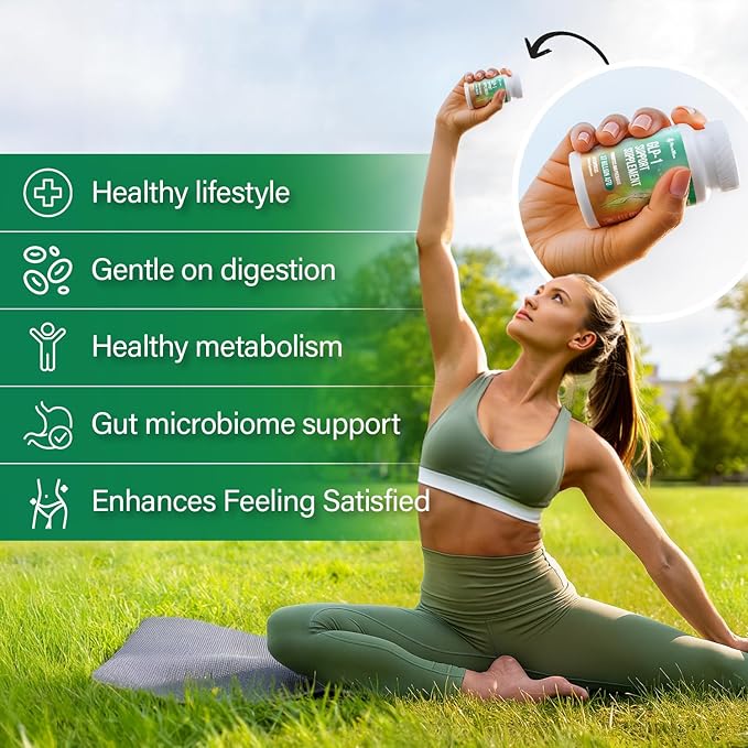 FloraBliss Natural Support Formula | Include Akkermansia, Bacillus coagulans, Chicory Inulin, Berberine - with Vitamin D & B2 | 120 Cap | Vegan, Non - GMO, Gluten Free