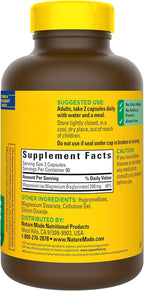 Nature Made Magnesium Glycinate 200 mg per serving, Magnesium Supplement for Muscle, Heart, Nerve and Bone Support, 180 Magnesium Bisglycinate Capsules, 90 Day Supply