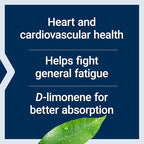 Life Extension CoQ10 (Ubiquinone) with d-Limonene – Heart Health, Fight General Fatigue, Better Absorption – Gluten-Free, Non-GMO – 60 Softgels