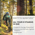 Earth's Splendor Vitamin B Complex – Supports Energy, Metabolism, and Immune Function – Complete B-Vitamin Formula for Men & Women, 60 Tablets, 2-Month Supply
