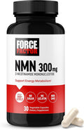 Force Factor NMN Supplement, Nicotinamide Mononucleotide to Support Healthy Aging and Energy Metabolism, Boosts NAD+ Levels, No Gelatin, Non-GMO, 30 Vegetable Capsules