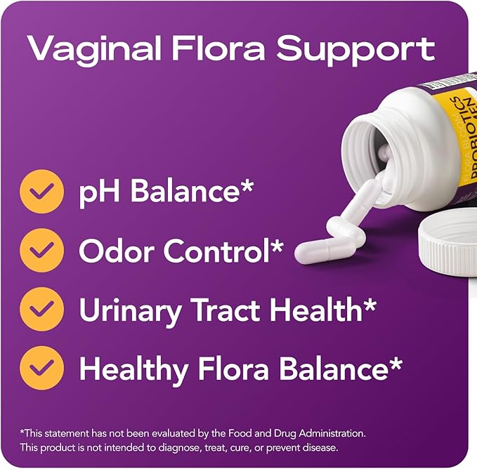 Complete Vaginal Probiotics for Women - w/Added Cranberry, D-mannose to Promote Urinary Tract, Bladder, Gut & Vaginal Health - pH Balance for Women - Support UTI, BV, YI - 60 Vegan Capsules