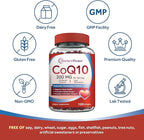 Doctor's Recipes CoQ10 200mg Per Serving, High Absorption Coenzyme Q10 Supplement with Olive Oil, Heart & Vascular Health, Energy Production & Antioxidant Support, 2 Month Supply, 120 Softgels