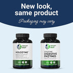 Healthy Gut HoloZyme Max Strength Digestive Enzymes | FODMAP-Friendly Formula Prevents Bloating, Gas, & Indigestion w/Protease, Amylase, Lipase, Lactase, and More | 90 Servings