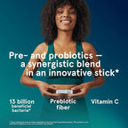 Puori Daily Probiotics & Prebiotics for Digetive & Gut Health - Immune Support Supplement with 13 Billion CFU & 4g Dietary Fiber - Shelf Stable for Bloating & Gas Relief