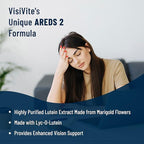 VisiVite Super Lutein 444 Eye - Unique & Clear Eye Vitamins - Lutein Max Vision Vitamins for Eyes - Zeaxanthin Plus Lutein Eye Vitamins - Clear Eye Supplements for Adults