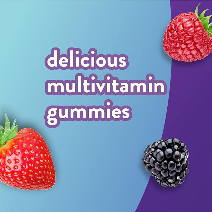 vitafusion Adult Gummy Vitamins for Men, Berry Flavored Men’s Multivitamin Gummy Supplement with Vitamins A, C, D, E, B6, B12, 75 Day Supply, 150 Count