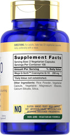 Carlyle CoQ10 200mg | 200 Capsules | Mega Q-Sorb Coenzyme Q-10 | Vegetarian, Non-GMO, Gluten Free Supplement