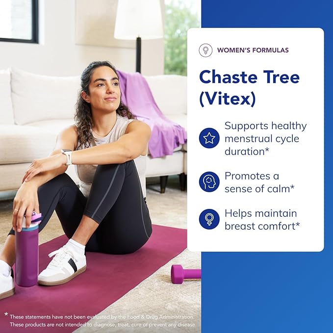 Pure Encapsulations Chaste Tree (Vitex) - Supports Menstrual Cycle Regularity - for Breast Comfort* - Women's Supplement - Hormonal Balance Support - Non-GMO & Vegan - 60 Capsules