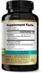 Spore Supreme Spore Based Probiotic 120 Capsule x 10 Billion / 4 Strain Formula - 4 Month Supply - No Refrigeration Needed, Acid Resistant Strains, Dairy Free