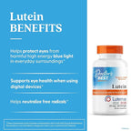 Doctor's Best Lutein Supplement 20mg with Zeaxanthin - Lutein for Eyes, Eye Health Vitamins for Men & Women, Vision and Macular Health Support, Lutemax 2020 Marigold Flower Extract - 60 Softgels