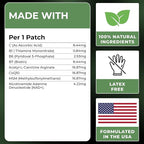 NAD Patches for Women & Men | NAD+ Patch for Energy & Healthy Aging | with CoQ10 & Nicotinamide | 60 Day Supply