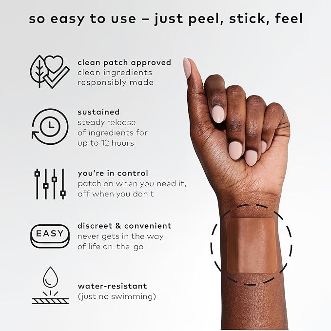 The Good Patch B12 Awake Patch, Natural Patch with Caffeine, B12, and Green Tea Extract, Plant Powered Wearable Wellness, Helps to Promote Energy (16 Total Patches)