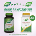 Nature's Way Vitamin C with Rose Hips, Antioxidant & Immune Function Support from vitamin C*, Promotes Collagen for Healthy Skin*, 1,000 mg per 2-Capsule Serving, 250 Capsules (Packaging May Vary)