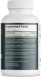 Bronson Vitamin B12 1000mcg Once Daily Formula Non-GMO, 250 Vegetarian Tablets