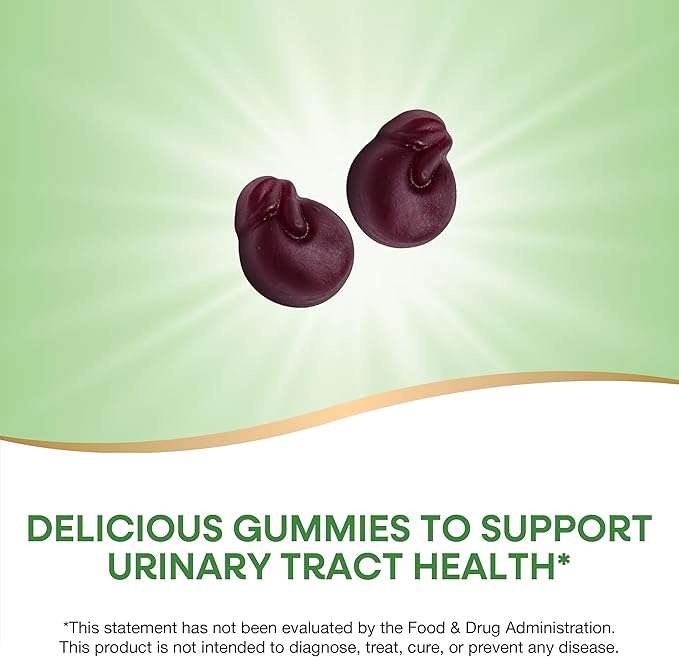 Nature's Way CranRx Cranberry Gummies, Urinary Tract Health Support*, 100% Whole Cranberry Fruit Concentrate with D-Mannose, Vitamin C, 60 Gummies (Set of 3)