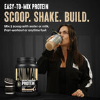 Animal Whey Isolate Protein Powder - Loaded for Pre & Post Workout Muscle Builder and Recovery with Digestive Enzymes for Men & Women - 25g Protein, Great Taste, Low Sugar - Cookies & Cream 2 lbs