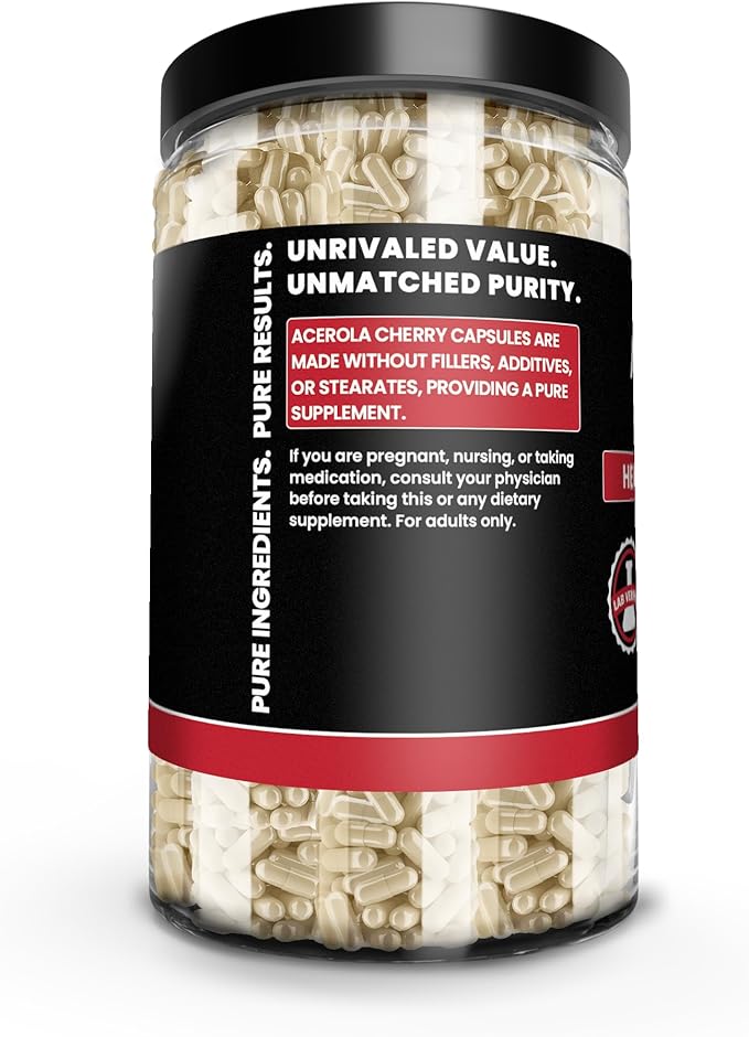 Pure Original Ingredients Acerola Cherry (730 Capsules) No Magnesium Or Rice Fillers, Always Pure, Lab Verified