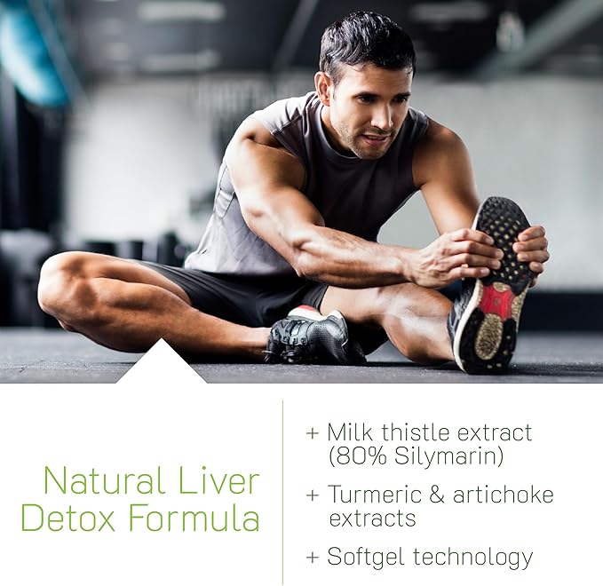 Irwin Naturals Milk Thistle Liver Detox - 60 Liquid Soft-Gels, Pack of 2 - Supports Liver Health with Dandelion, Artichoke, Turmeric & Green Beet Root - 60 Total Servings
