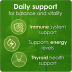 Ionized Radish Dietary Liquid Supplement with Iodine, Vitamin B1, B6 & B12, Wellness & Digestive Support, Helps Maintain Natural Energy & Nutrient Balance, 8 Fl Oz, Pack of 3