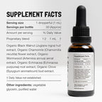 Food Over Drugs Children's para Formula – Organic Cleanse for Children & Toddlers – Natural Gentle Herbal Tincture for Digestive Balance – Safe Daily Formula for Kids Intestinal Wellness