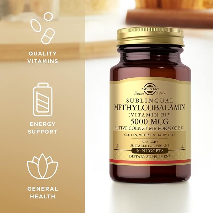 Methylcobalamin (Vitamin B12) 5000 mcg Solgar 30 Nugget
