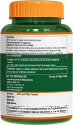 Pure Nutrition Vitamin E with Wheatgerm Oil, 1020mg |240 Caps | Natural Source of Vitamin E | Hair and Skin Supplement | Non GMO