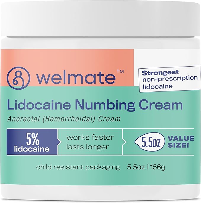 WELMATE Recovery Bundle: Sodium Chloride Tablets, 300ct + 5% Lidocaine | Numbing Cream 5.5 Oz