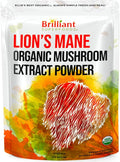 Ellie's Best Lions Mane Mushroom Extract Powder Supplement Organic 114 Servings - Double Extracted for Highest Potency - Dissolves in Coffee, Tea, Juice etc.4oz