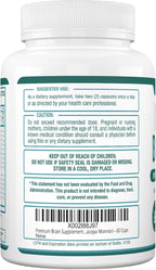 Purely Optimal Brain Booster Nootropic Supplement – Brain Support for Memory, Focus, Clarity, Jitter-Free Energy for Adults, Seniors– with Ginkgo Biloba, Alpha GPC, Lion’s Mane – 60 Capsules