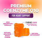 CoQ10 Gummies 100mg Per Serving - 3X Strength, High Absorption, Antioxidant Supplement for Heart Health Support & Energy Production, Ultra Coenzyme Q10 Vitamins, Coq 10 Supplements - 120 Gummies