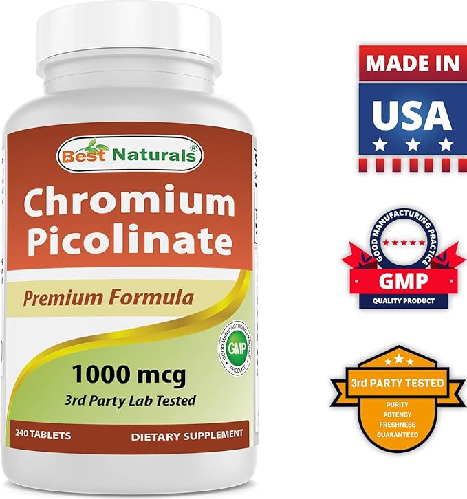 Best Naturals Berberine Plus 1000mg & Chromium Picolinate 1000mcg