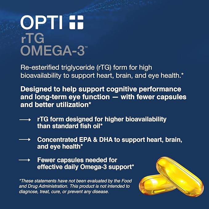 Opti + Strength & Recovery Bundle - Creatine, Triple Magnesium & rTG Omega-3 Supplement Kit | Supports Muscle Performance, Recovery & Joint Wellness* | 3-Product Active Lifestyle Pack