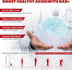 1000mg NAD+ Supplement Liquid with Organic Resveratrol, Nicotinamide Riboside & PQQ, CoQ10, ALA, Boost Energy Focus, DNA Repair & Activate Longevity Cells, NAD Resveratrol for Men & Women