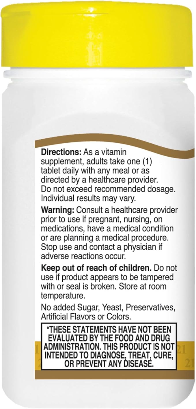 21st Century Vitamin B-6 100 Mg, 110 Count