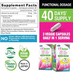 LABO Nutrition UTRestore D-Mannose & Green Tea Extract 70% EGCG, Urinary Tract Health for Women, Bladder Support with Vitamin C, 40 Days Supply, Vegan, Fast-Acting, Flush, Cleanse, Halal Certified