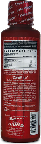 iSatori L-Carnitine LS3 1500, Liquid L-Carnitine with Acetyl L-Carnitine, L-Carnitine L-Tartrate, Stimulant Free Pre Workout, Low Calorie, Sugar, Gluten, Keto-Friendly, Strawberry Kiwi (32 Servings)