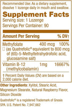 Arches Tinnitus B12 Formula – Methylfolate 400 mcg, Methylcobalamin 1000 mcg, 90 Lozenges, 3 Month Supply