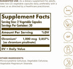 Solgar Chromium Picolinate 500 mcg - 60 Vegetable Capsules, Pack of 3 - Supports Sugar, Fat & Protein Metabolism - Non-GMO, Gluten Free, Kosher - 90 Total Servings