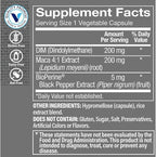The Vitamin Shoppe DIM Men with BioPerine 200mg - Hormone Balance | Estrogen Metabolism Support | 60 Capsules | Enhanced Absorption