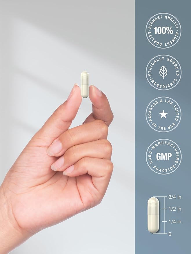 Horbäach Lithium Orotate 130mg | 180 Capsules | Non-GMO, Gluten Free, Vegan | 5mg Bioavailable Elemental Lithium